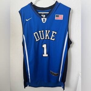 Duke Blue Devils Nike Elite Vintage Irving Basketball Jersey Mens Size Large